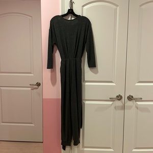 Express stretchy grey jumpsuit